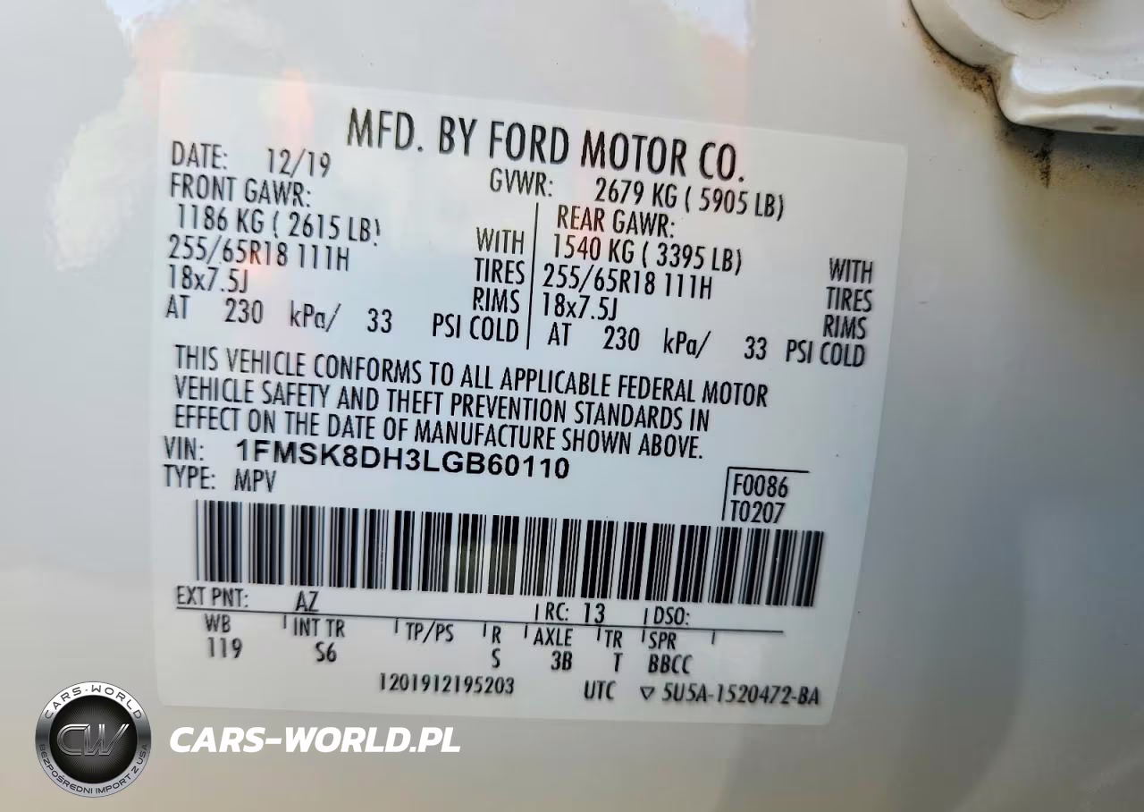 2020 Ford Explorer Xlt VIN:1FMSK8DH3LGB60110 - 13