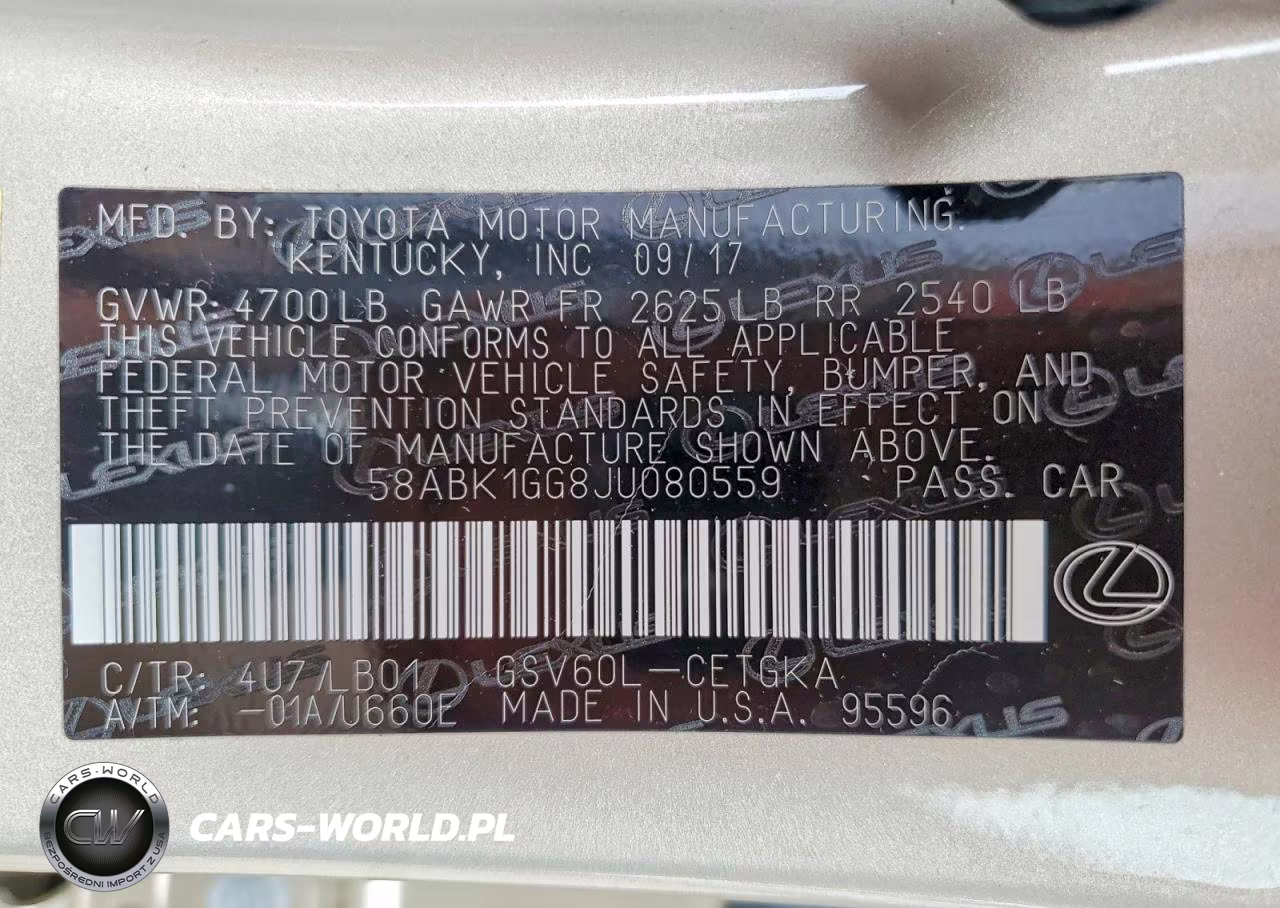2018 Lexus Es 350 VIN:58ABK1GG8JU080559 - 13