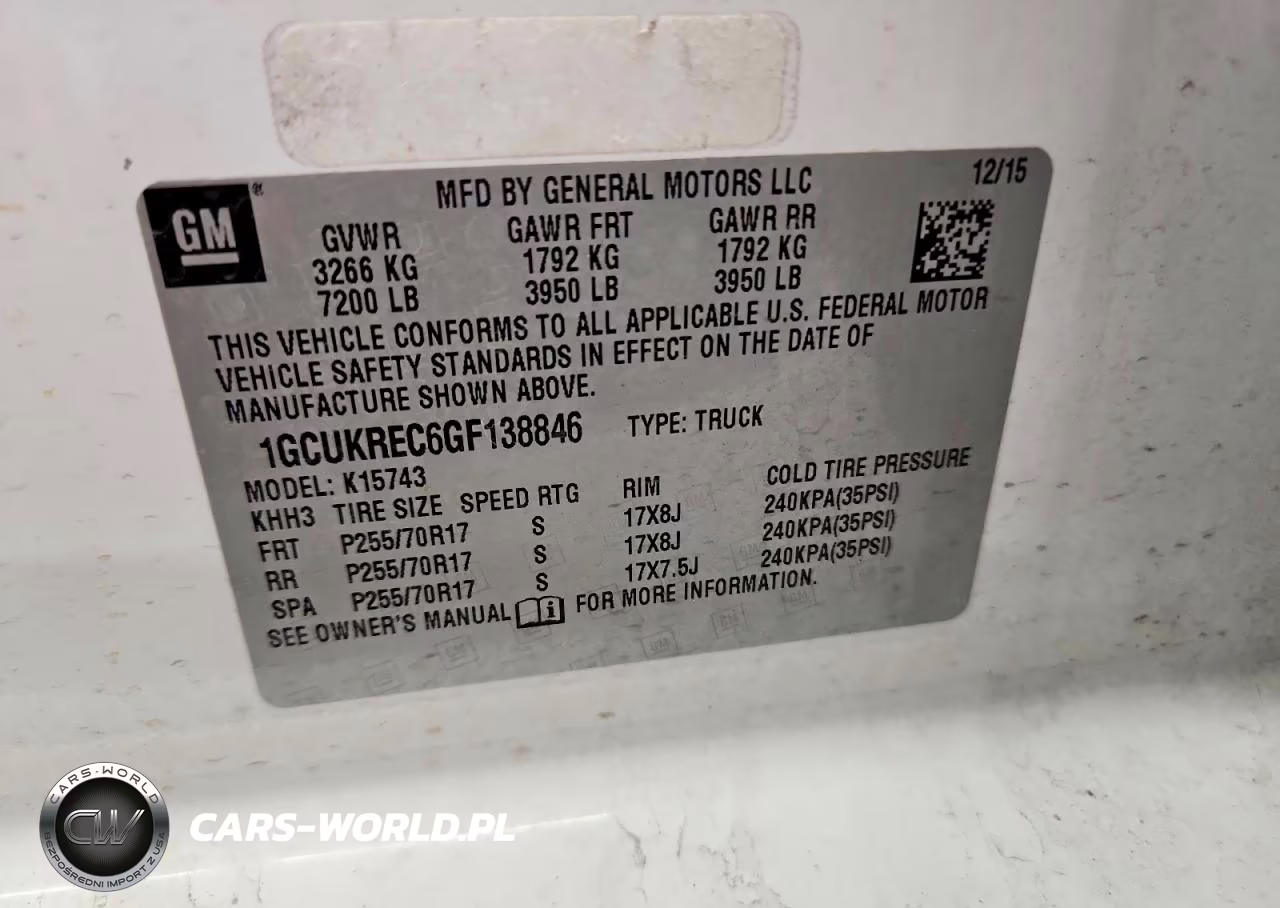 2016 Chevrolet Silverado K1500 Lt VIN:1GCUKREC6GF138846 - 12
