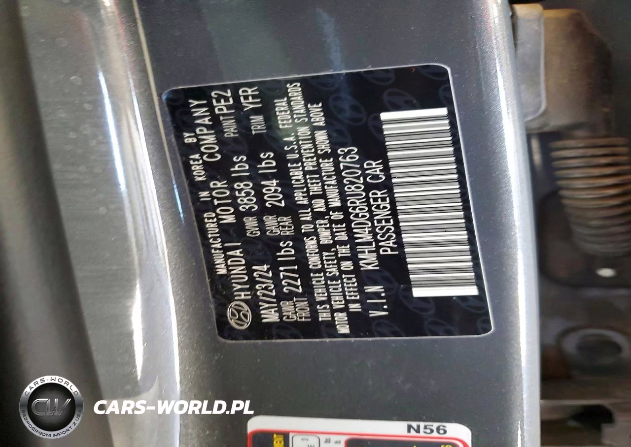 2024 Hyundai Elantra Sel VIN:KMHLM4DG6RU820763 - 12