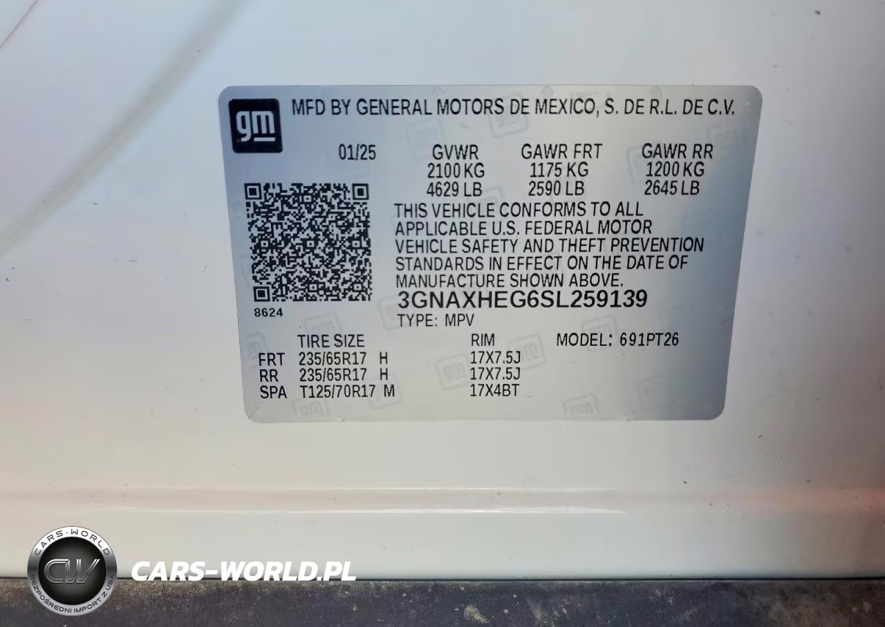 2025 Chevrolet Equinox Lt VIN:3GNAXHEG6SL259139 - 13
