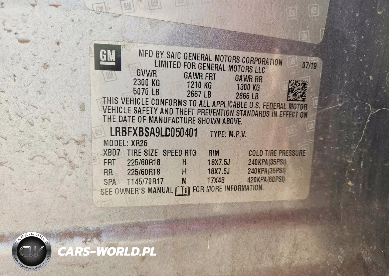 2020 Buick Envision Preferred VIN:LRBFXBSA9LD050401 - 12