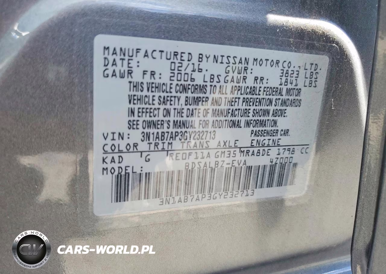2016 Nissan Sentra S VIN:3N1AB7AP3GY232713 - 12