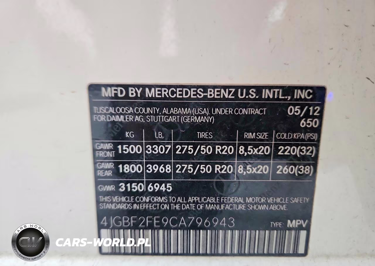 2012 Mercedes-Benz Gl 350 Bluetec VIN:4JGBF2FE9CA796943 - 13