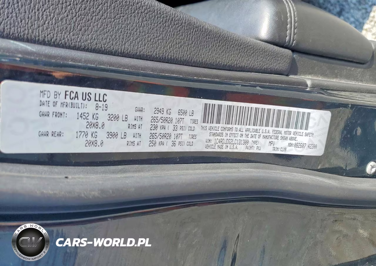 2020 Dodge Durango Gt VIN:1C4RDJDG2LC131300 - 13