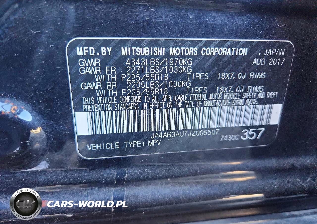 2018 Mitsubishi Outlander Sport Es VIN:JA4AR3AU7JZ005507 - 13