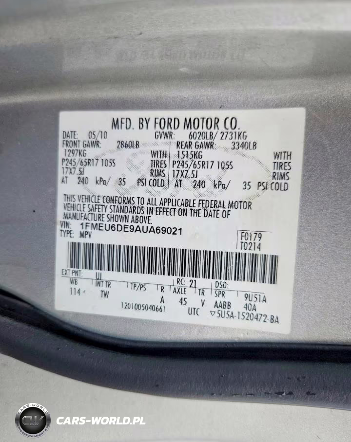 2010 Ford Explorer Xlt VIN:1FMEU6DE9AUA69021 - 13