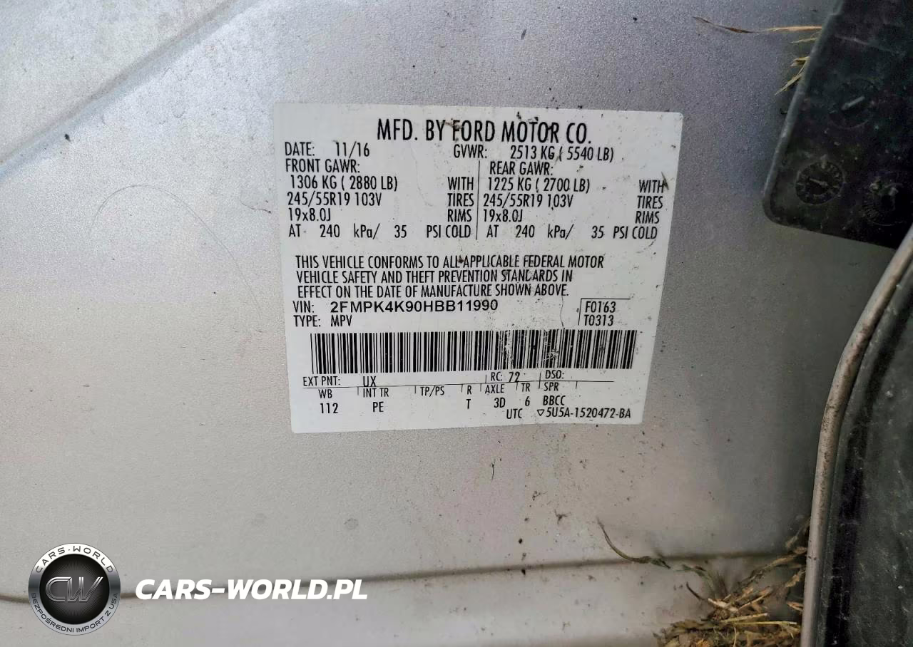 2017 Ford Edge Titanium VIN:2FMPK4K90HBB11990 - 12