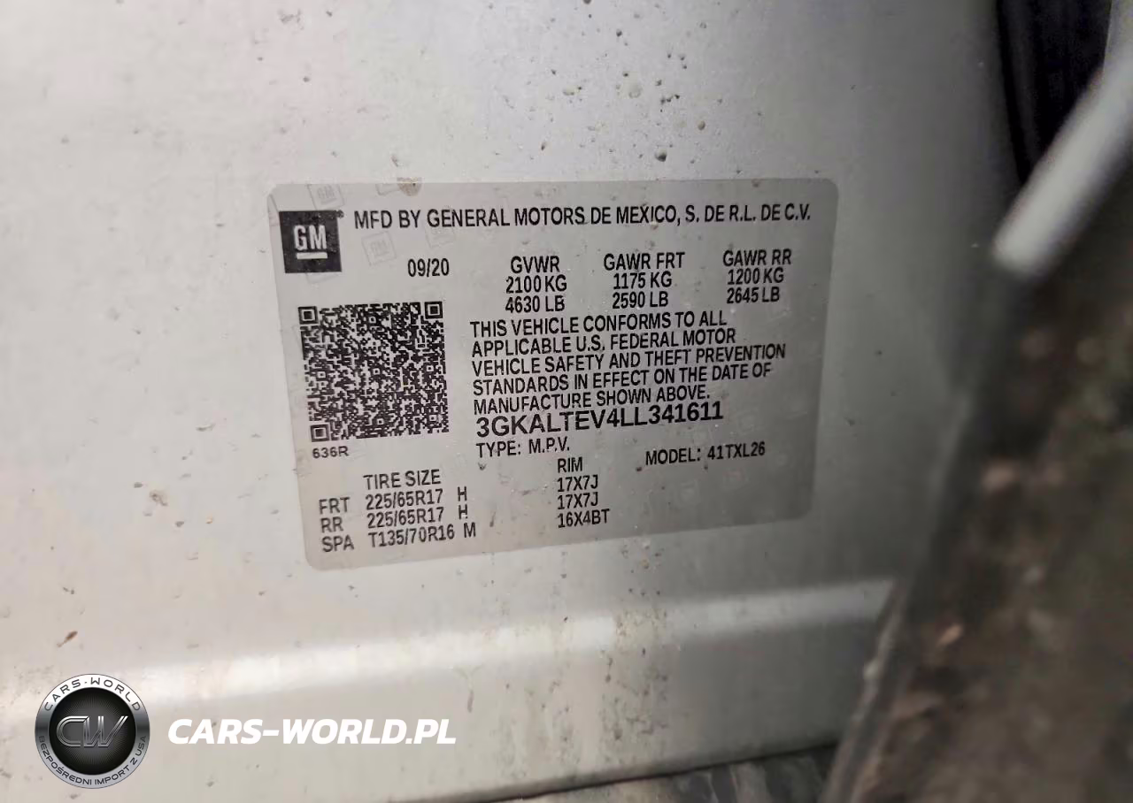 2020 GMC Terrain Sle VIN:3GKALTEV4LL341611 - 14