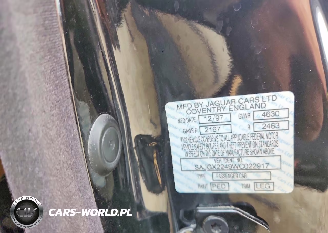 1998 Jaguar Xk8 VIN:SAJGX2249WC022917 - 13