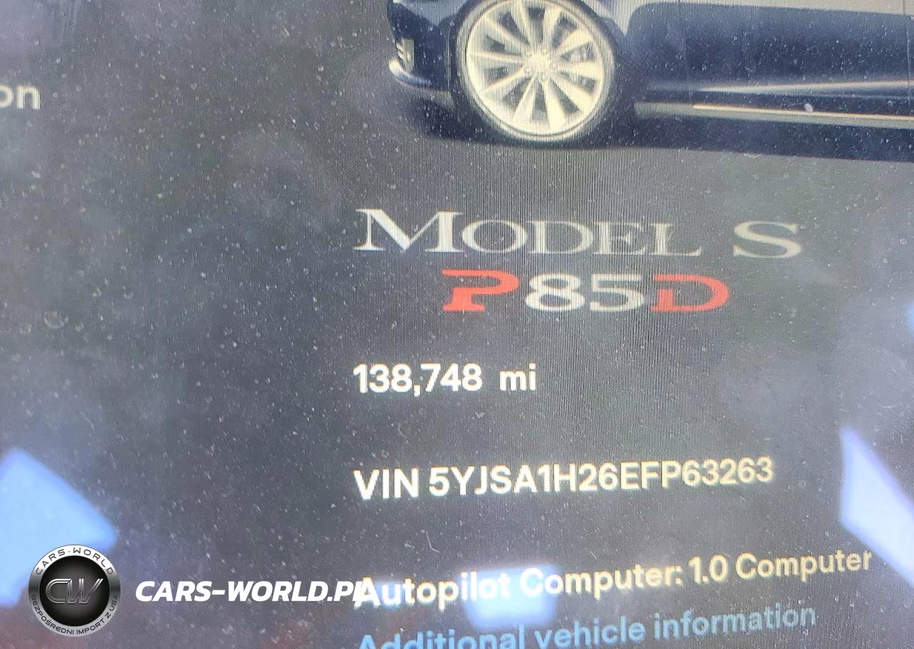 2014 Tesla Model S VIN:5YJSA1H26EFP63263 - 9