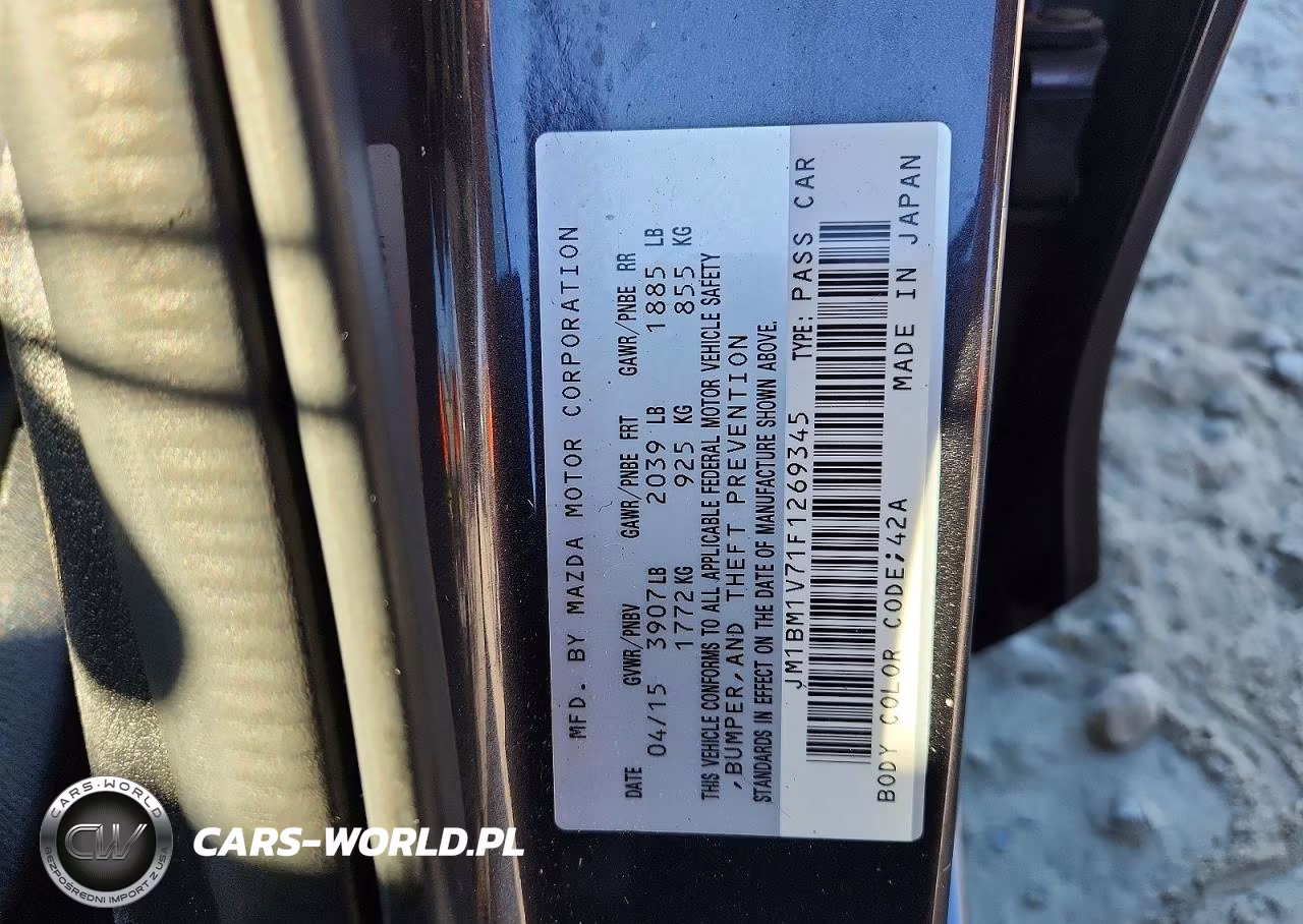2015 Mazda 3 Touring VIN:JM1BM1V71F1269345 - 12