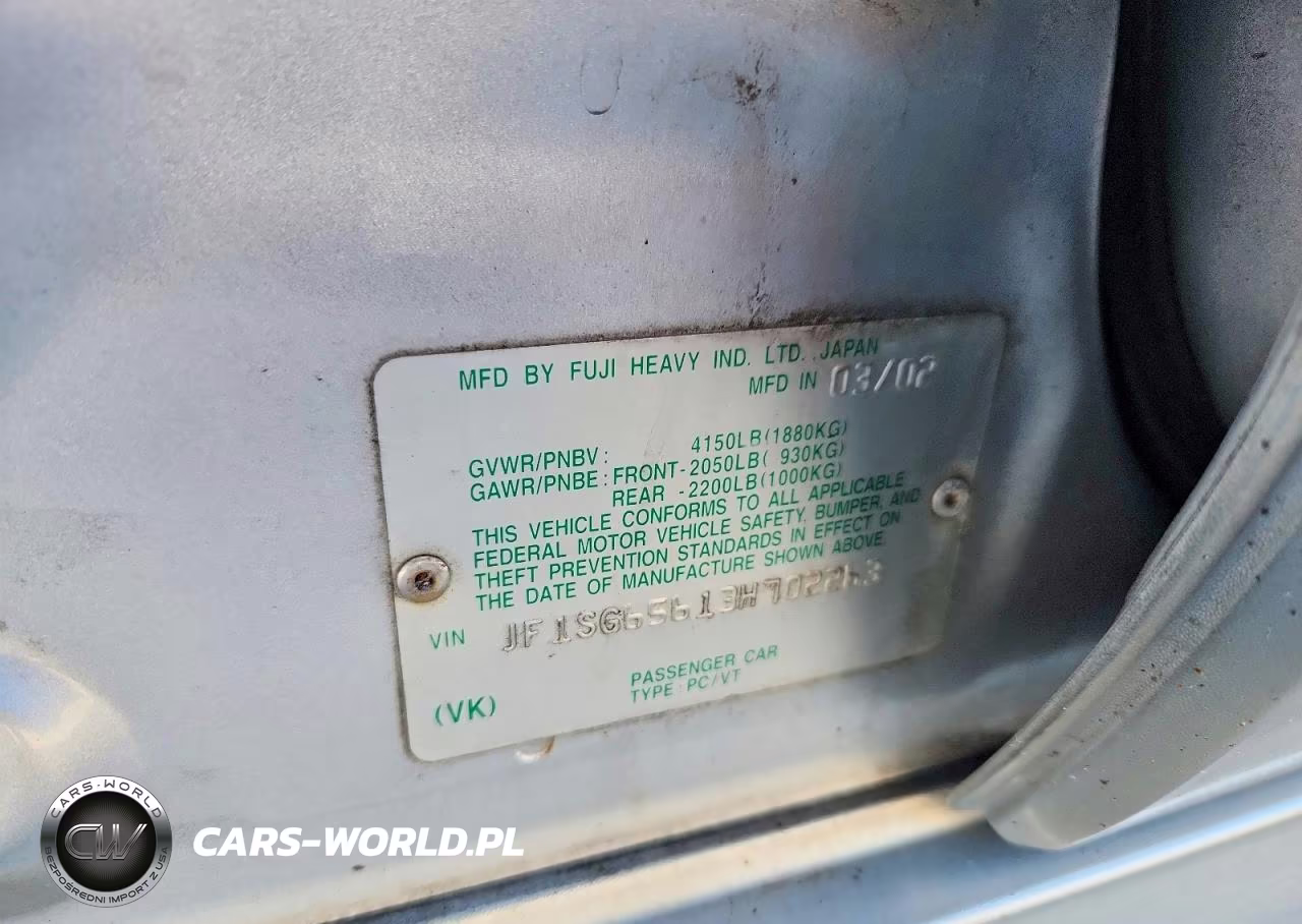 2003 Subaru Forester 2.5Xs VIN:JF1SG65613H702263 - 13