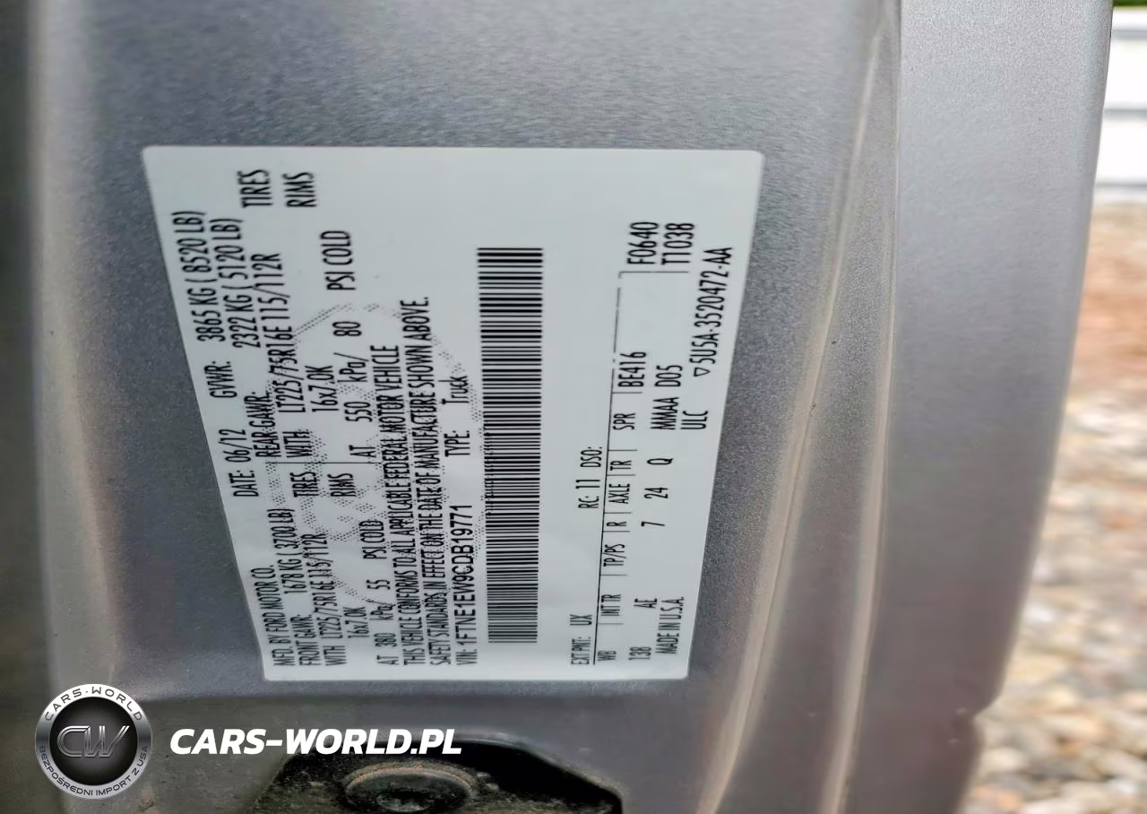 2012 Ford E150 Delivery Van VIN:1FTNE1EW9CDB19771 - 13