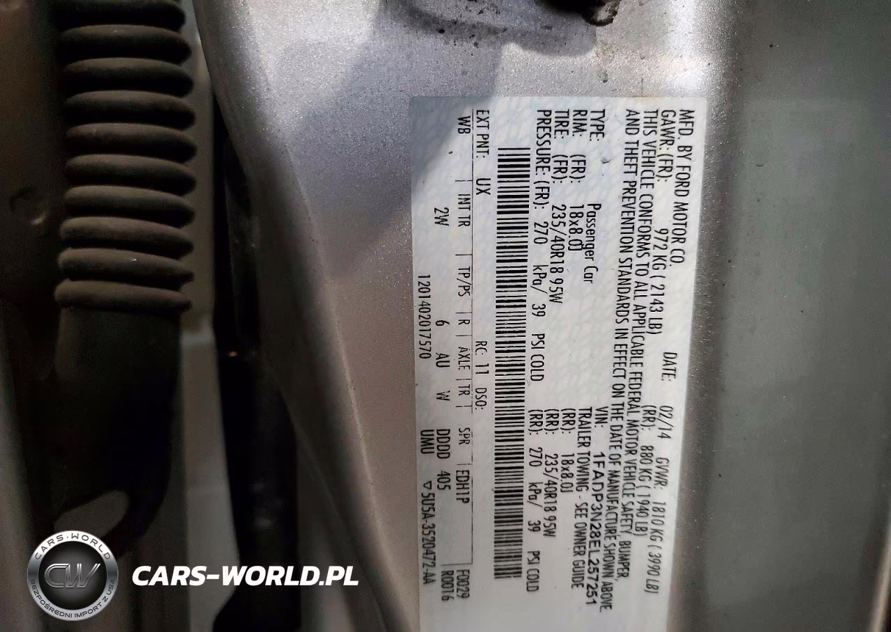 2014 Ford Focus Titanium VIN:1FADP3N28EL257251 - 12