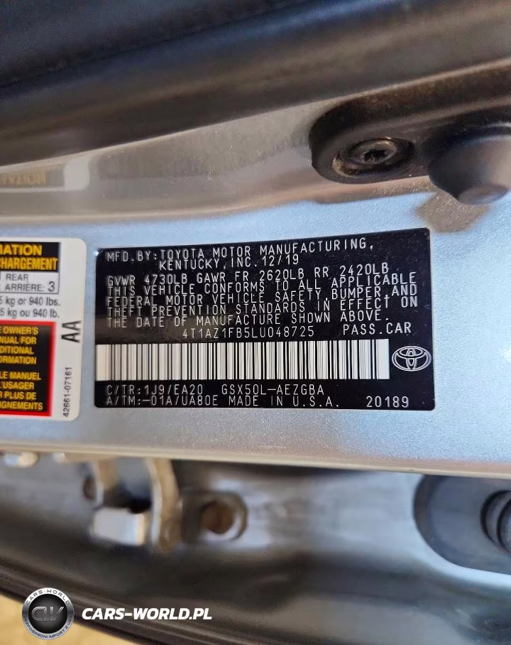 2020 Toyota Avalon Xle VIN:4T1AZ1FB5LU048725 - 13