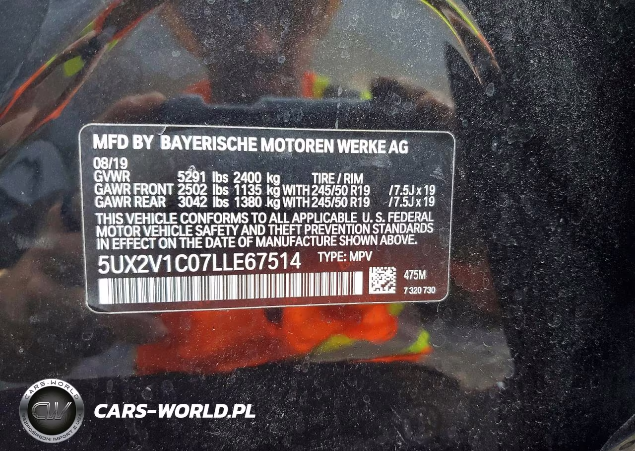 2020 BMW X4 xDrive30I VIN:5UX2V1C07LLE67514 - 13