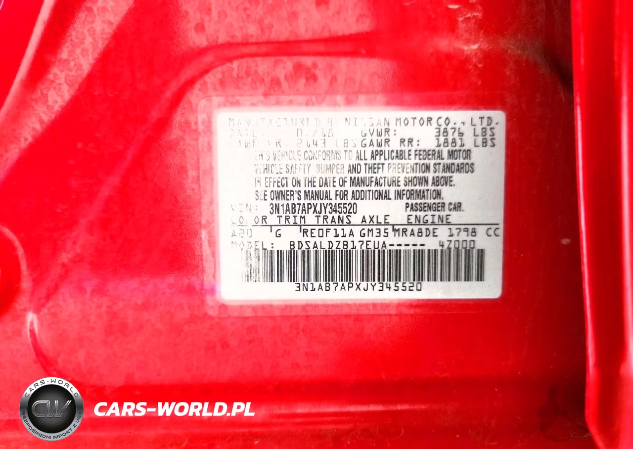 2018 Nissan Sentra Sv VIN:3N1AB7APXJY345520 - 12