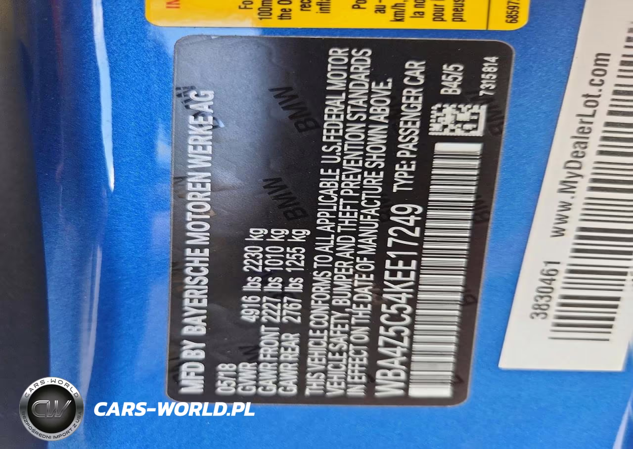 2019 BMW 440I VIN:WBA4Z5C54KEE17249 - 12