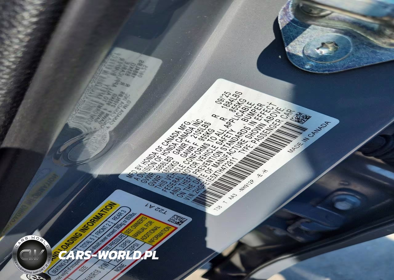 2026 Honda Civic Si VIN:2HGFE1E5XTH472911 - 13