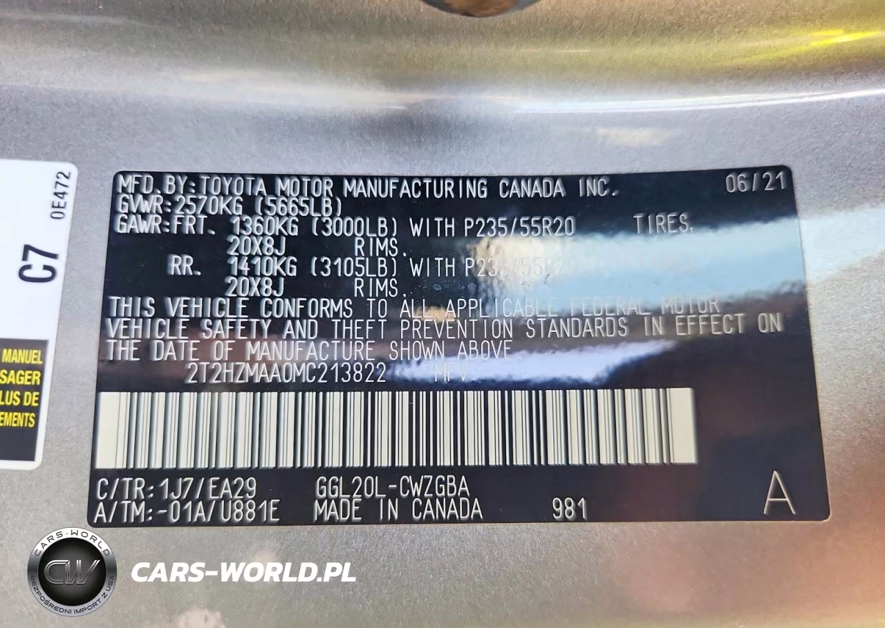 2021 Lexus Rx 350 VIN:2T2HZMAA0MC213822 - 13