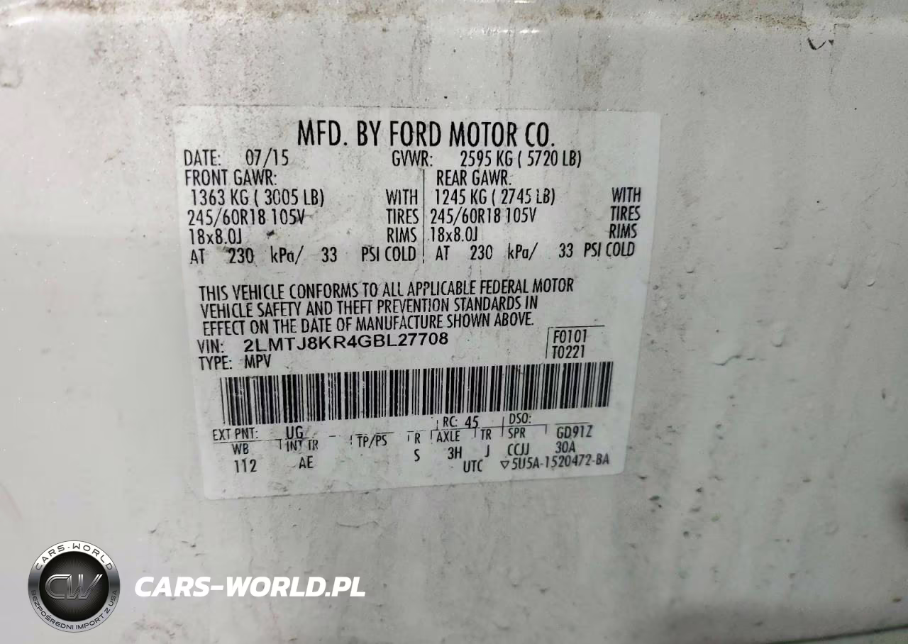 2016 Lincoln Mkx Select VIN:2LMTJ8KR4GBL27708 - 13