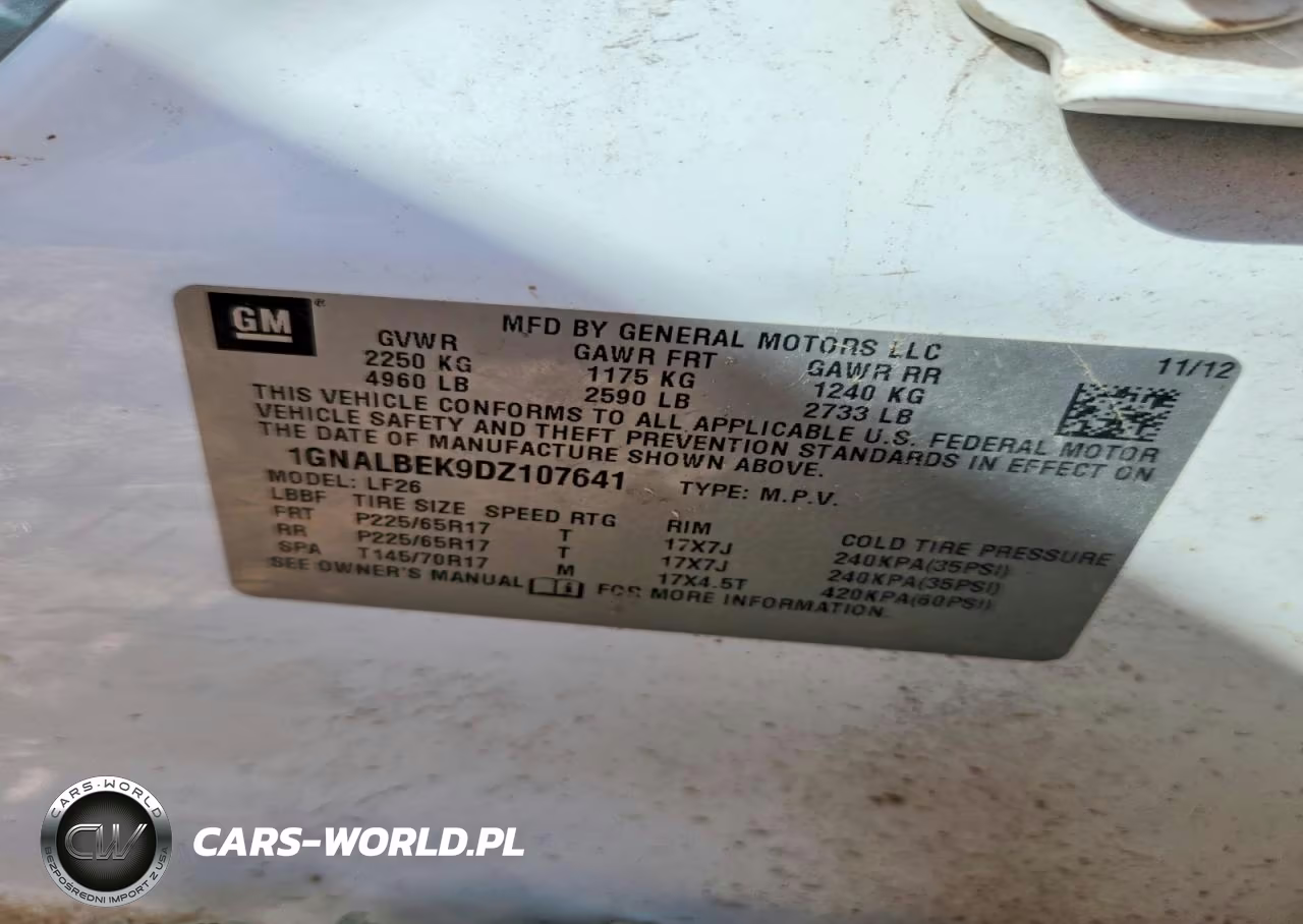 2013 Chevrolet Equinox Ls VIN:1GNALBEK9DZ107641 - 13