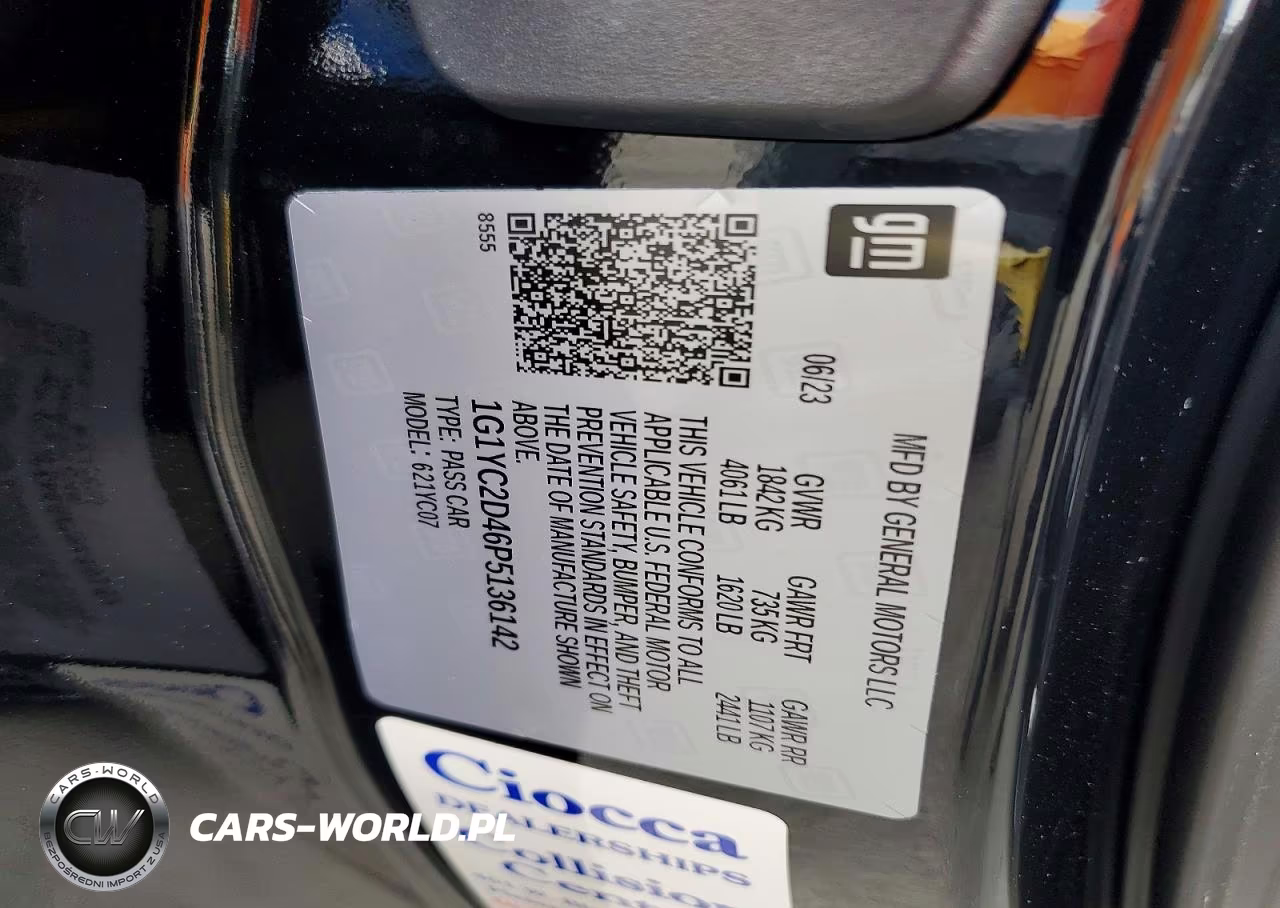 2023 Chevrolet Corvette Stingray 3Lt VIN:1G1YC2D46P5136142 - 12