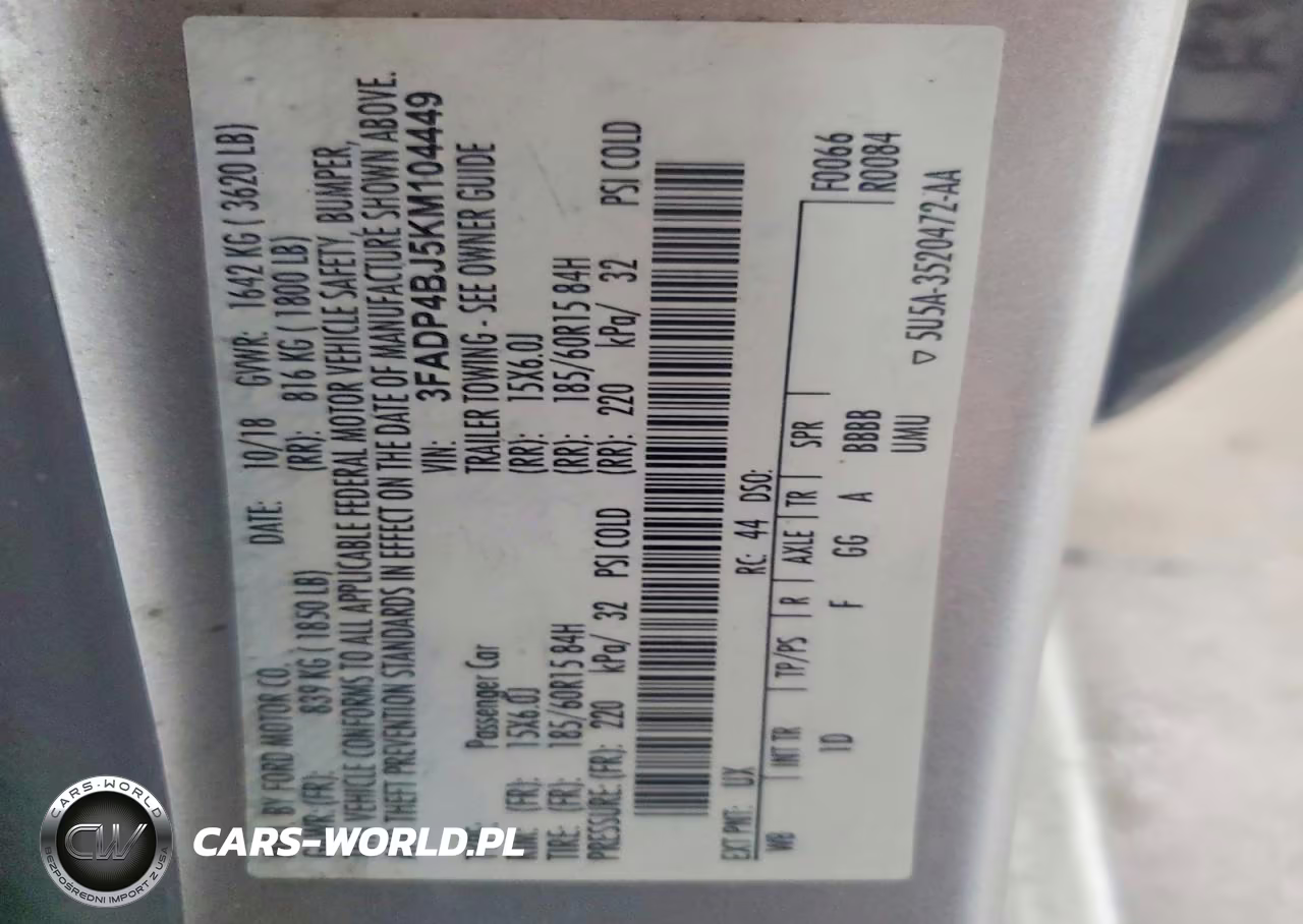 2019 Ford Fiesta Se VIN:3FADP4BJ5KM104449 - 13