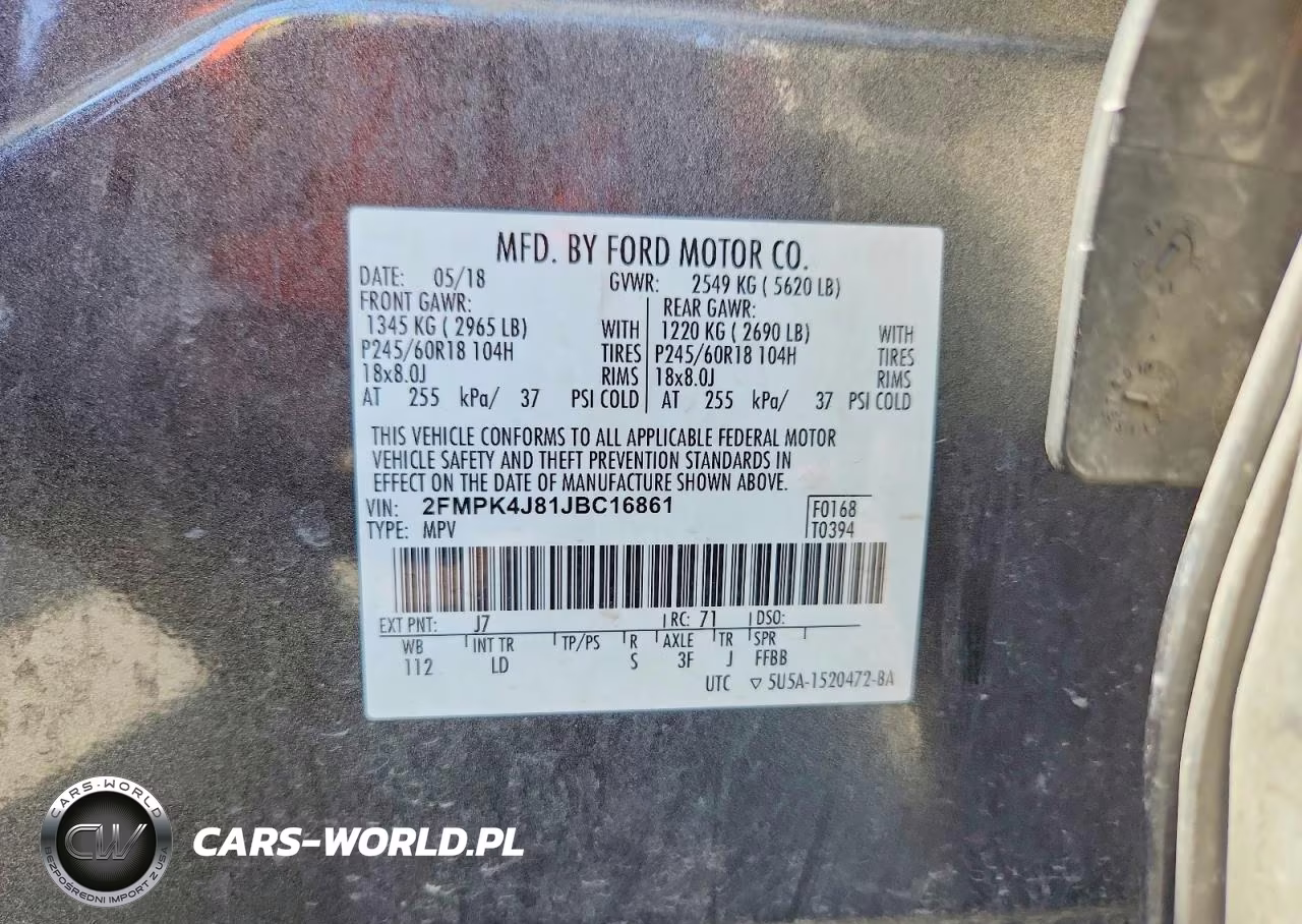 2018 Ford Edge Sel VIN:2FMPK4J81JBC16861 - 13