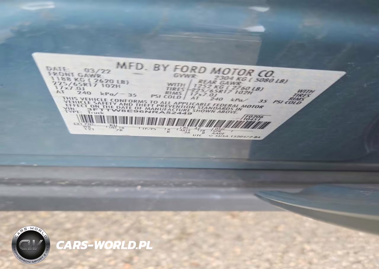 2022 Ford Maverick Xl VIN:3FTTW8E96NRA52449 - 12