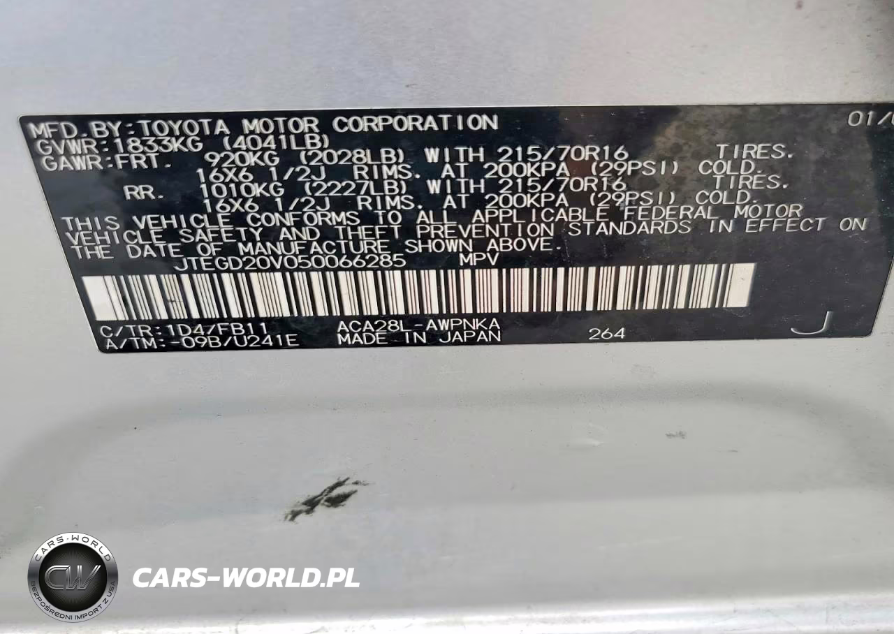 2005 Toyota Rav4 Base VIN:JTEGD20V050066285 - 12