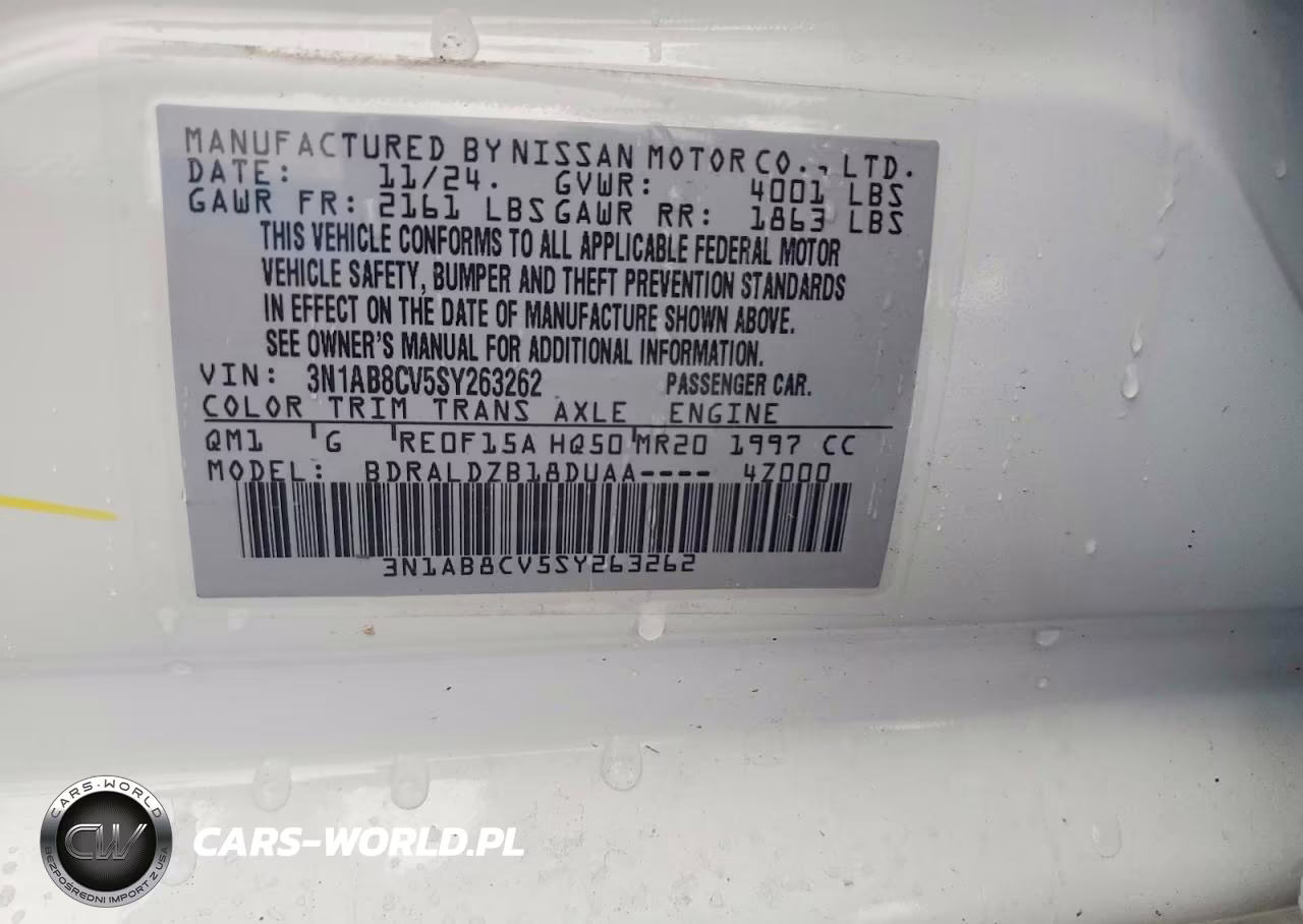 2025 Nissan Sentra Sv VIN:3N1AB8CV5SY263262 - 12