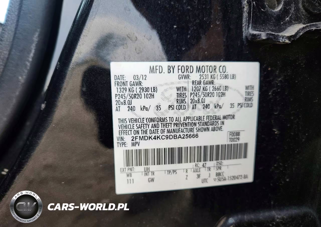 2013 Ford Edge Limited VIN:2FMDK4KC9DBA25666 - 13