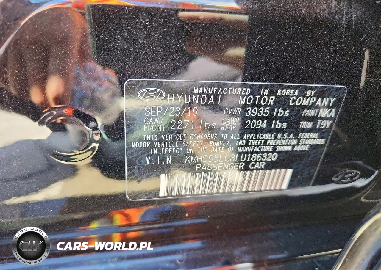 2020 Hyundai Ioniq Blue VIN:KMHC65LC3LU186320 - 12
