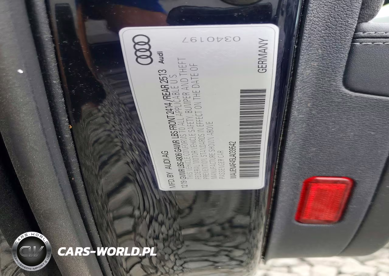 2020 Audi A4 Premium Plus VIN:WAUENAF45LA039542 - 12