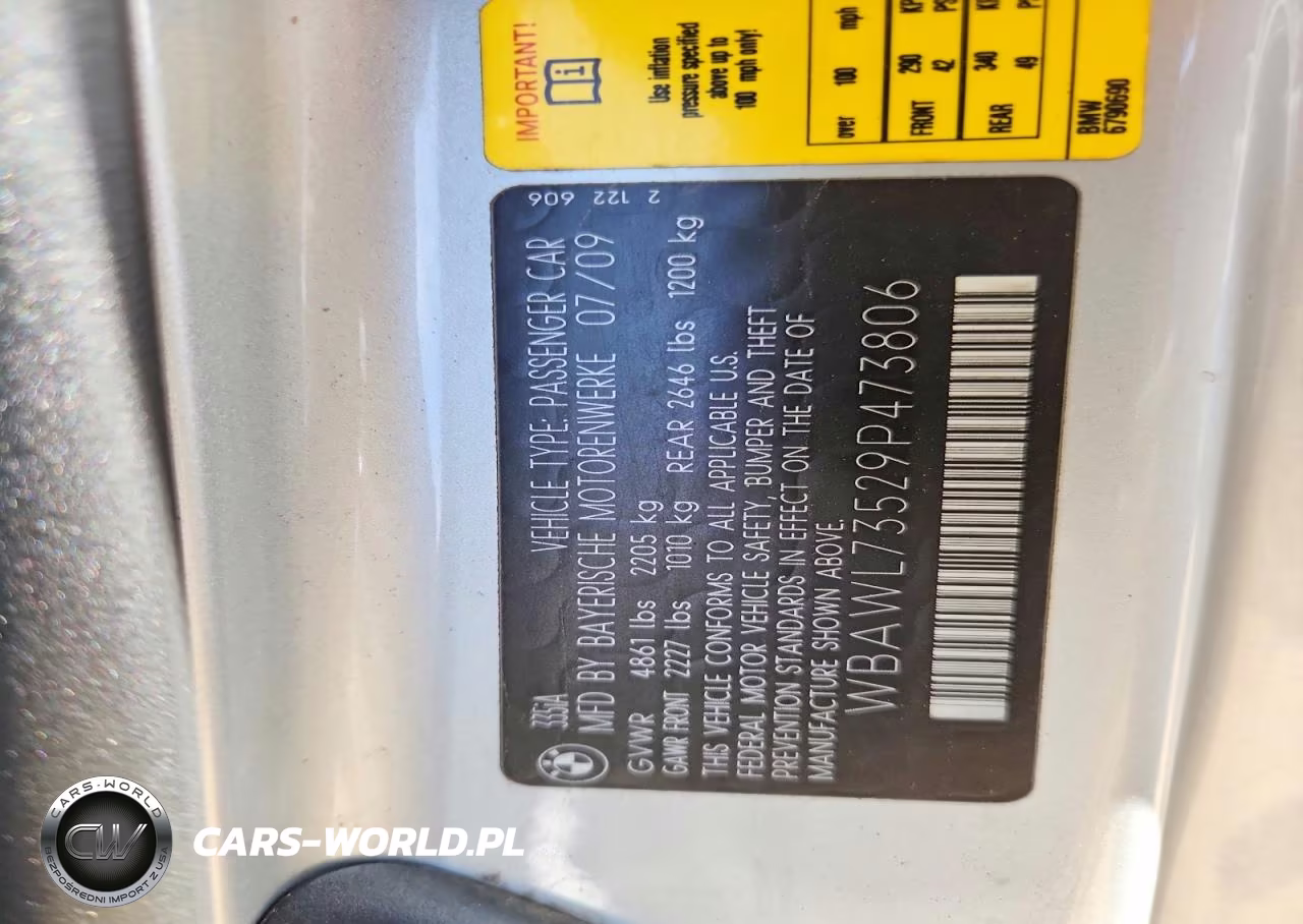 2009 BMW 335 I VIN:WBAWL73529P473806 - 12