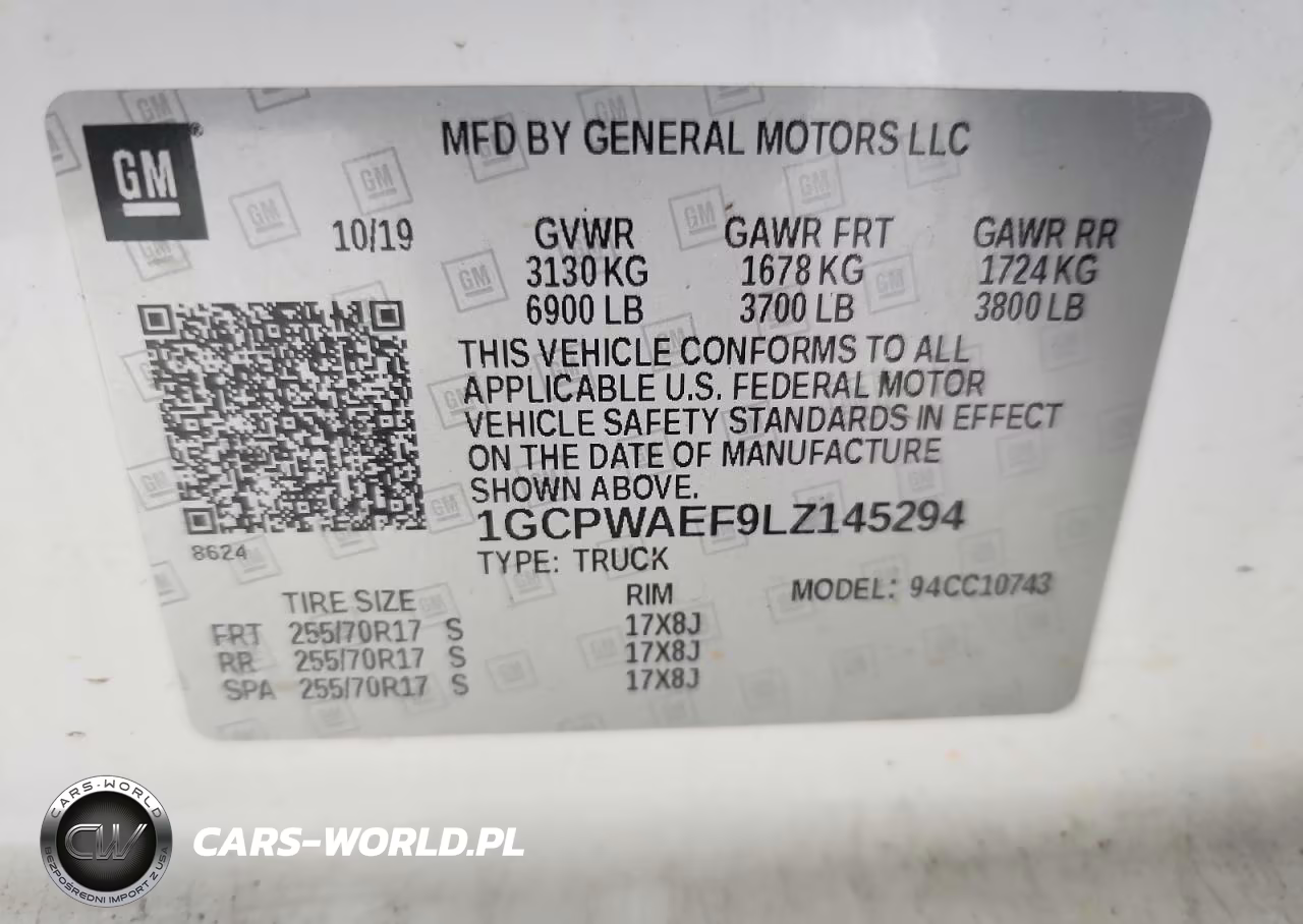 2020 Chevrolet Silverado C1500 VIN:1GCPWAEF9LZ145294 - 13