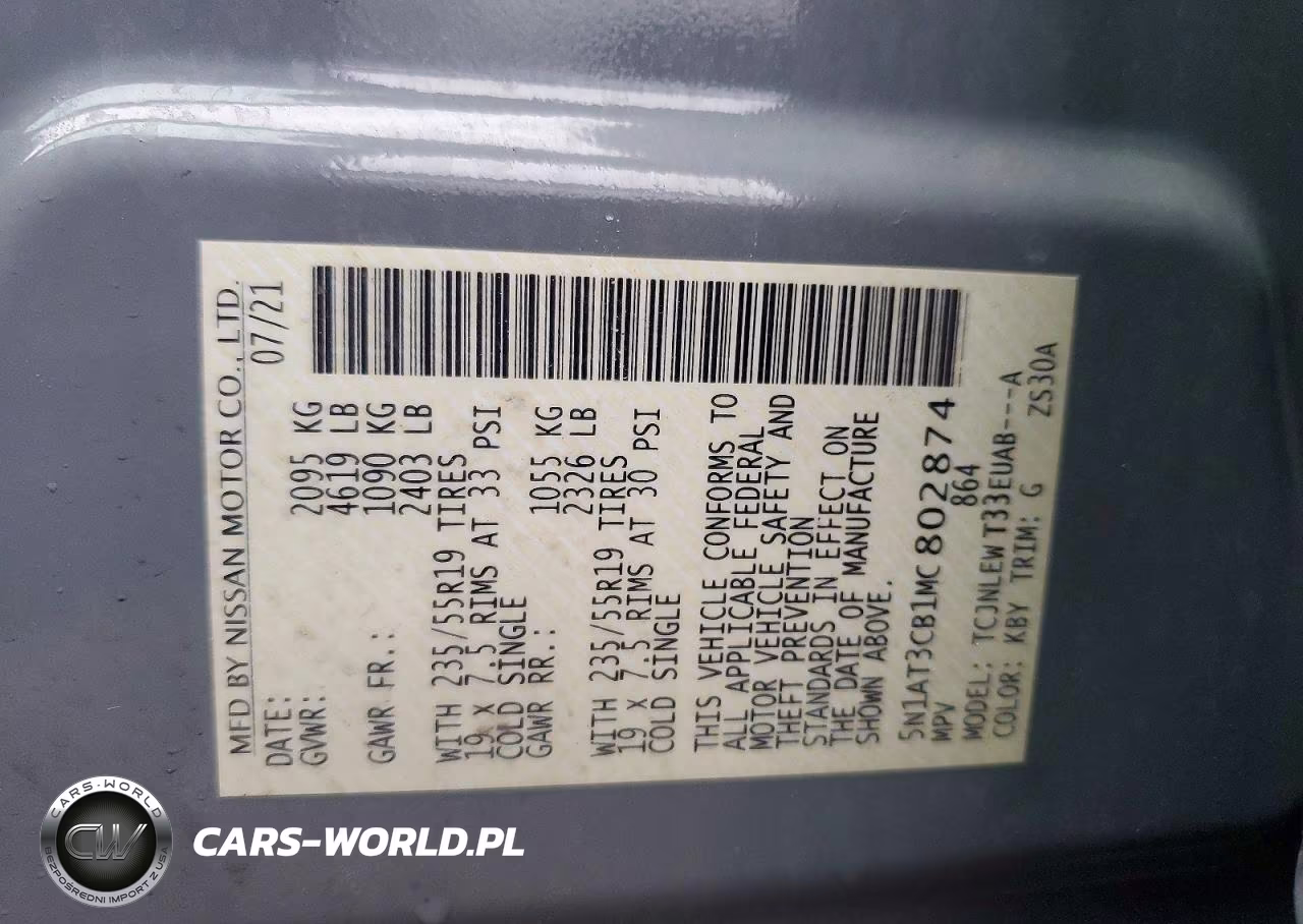 2021 Nissan Rogue Sl VIN:5N1AT3CB1MC802874 - 13
