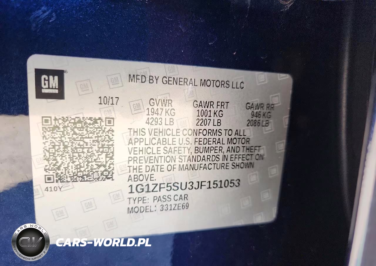 2018 Chevrolet Malibu Hybrid VIN:1G1ZF5SU3JF151053 - 12