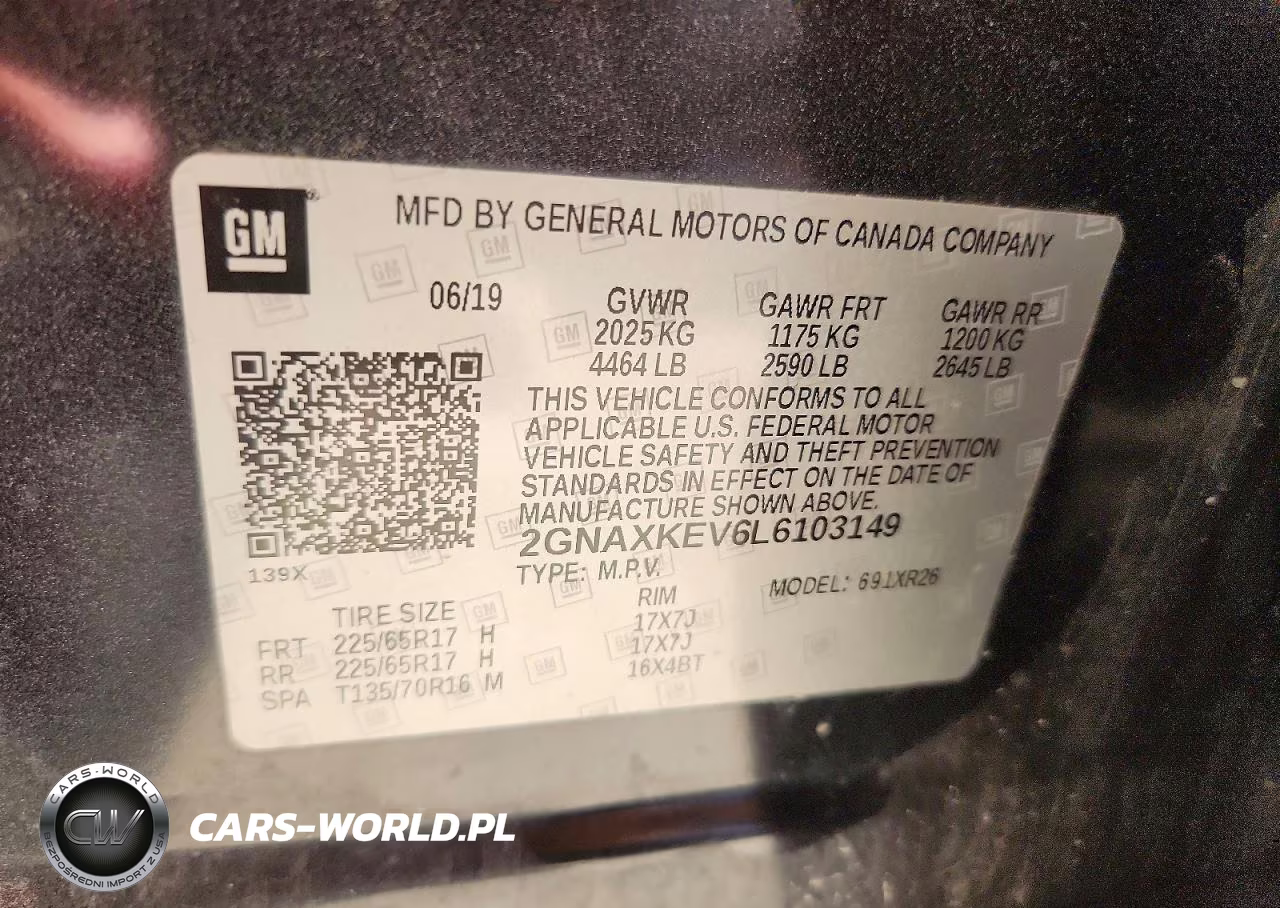 2020 Chevrolet Equinox Lt VIN:2GNAXKEV6L6103149 - 13