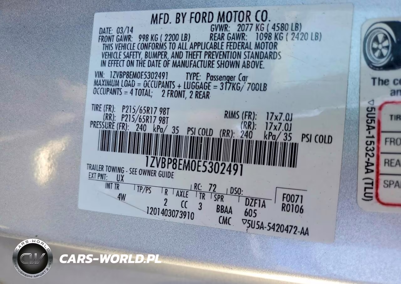 2014 Ford Mustang VIN:1ZVBP8EM0E5302491 - 13