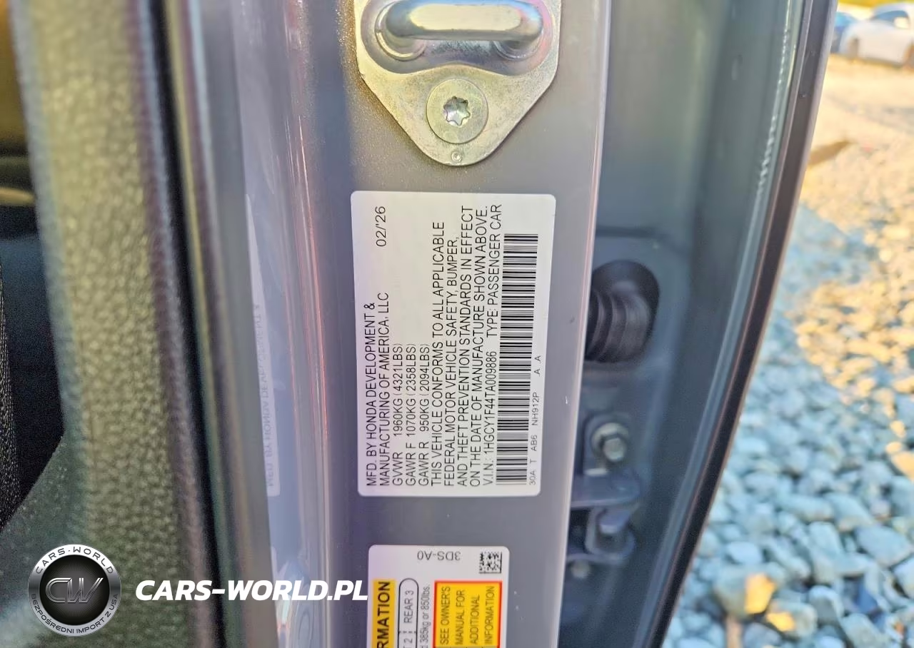 2026 Honda Accord Se VIN:1HGCY1F44TA009886 - 12