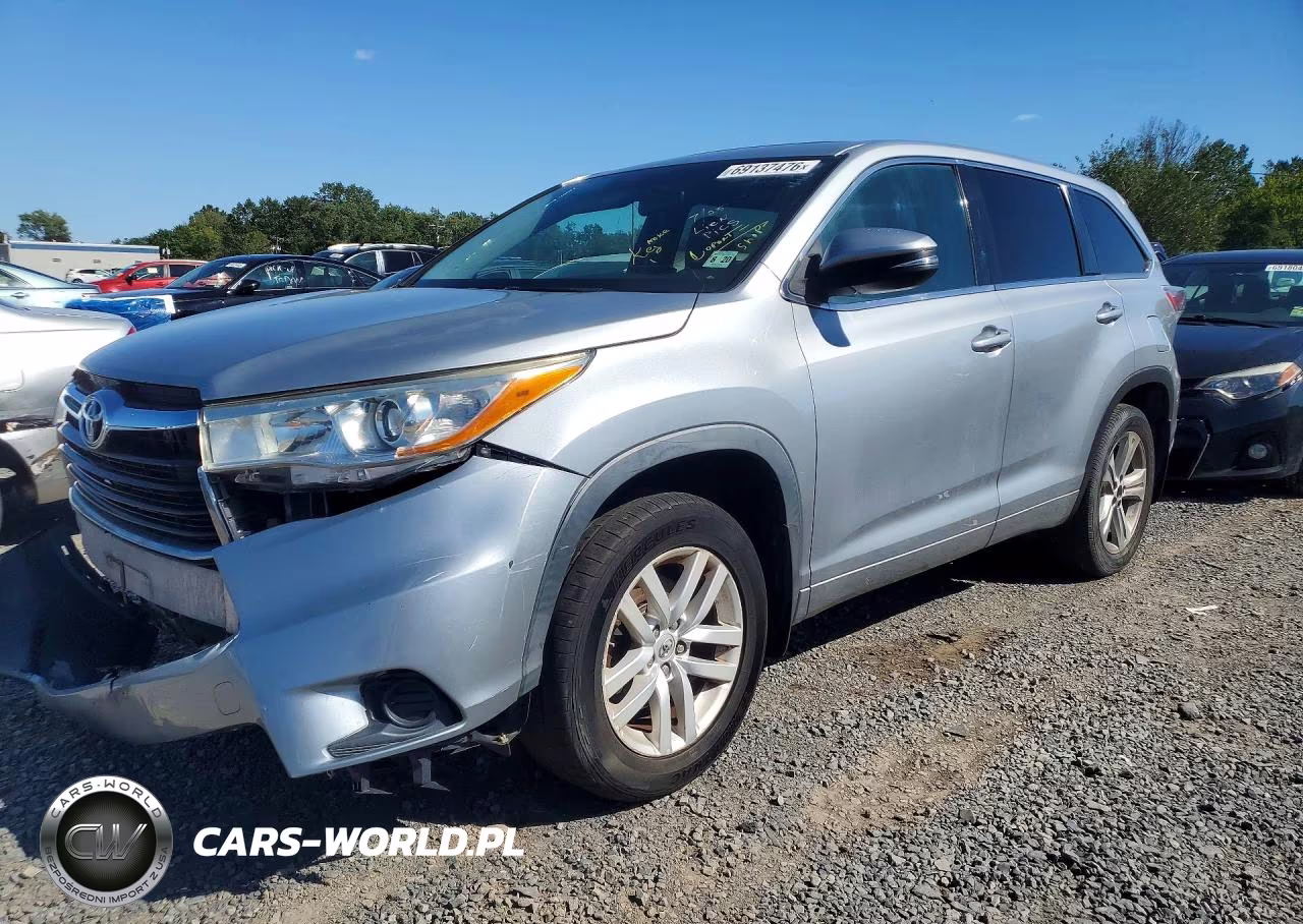 2015 Toyota Highlander Le VIN:5TDBKRFH5FS184104 - 1