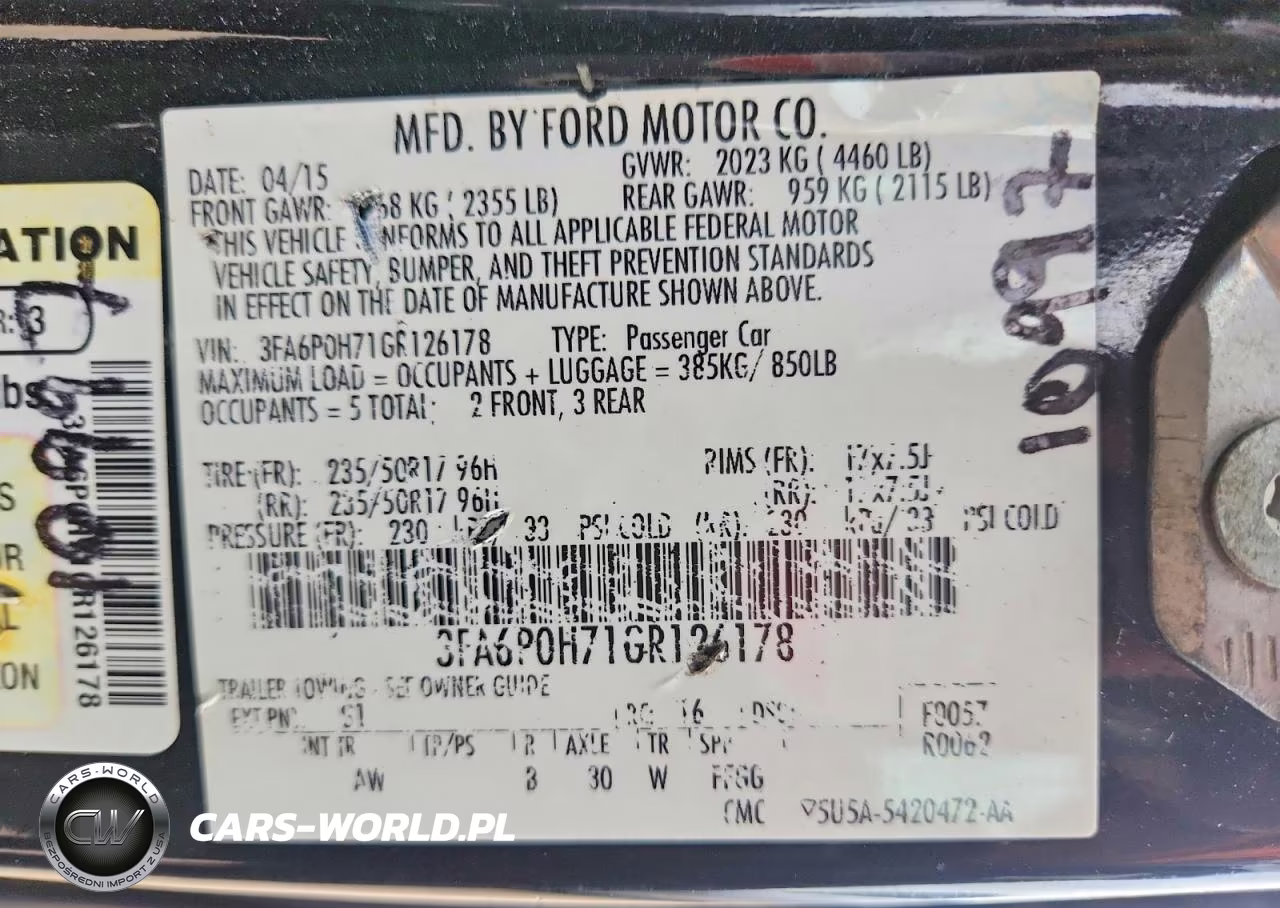 2016 Ford Fusion Se VIN:3FA6P0H71GR126178 - 12