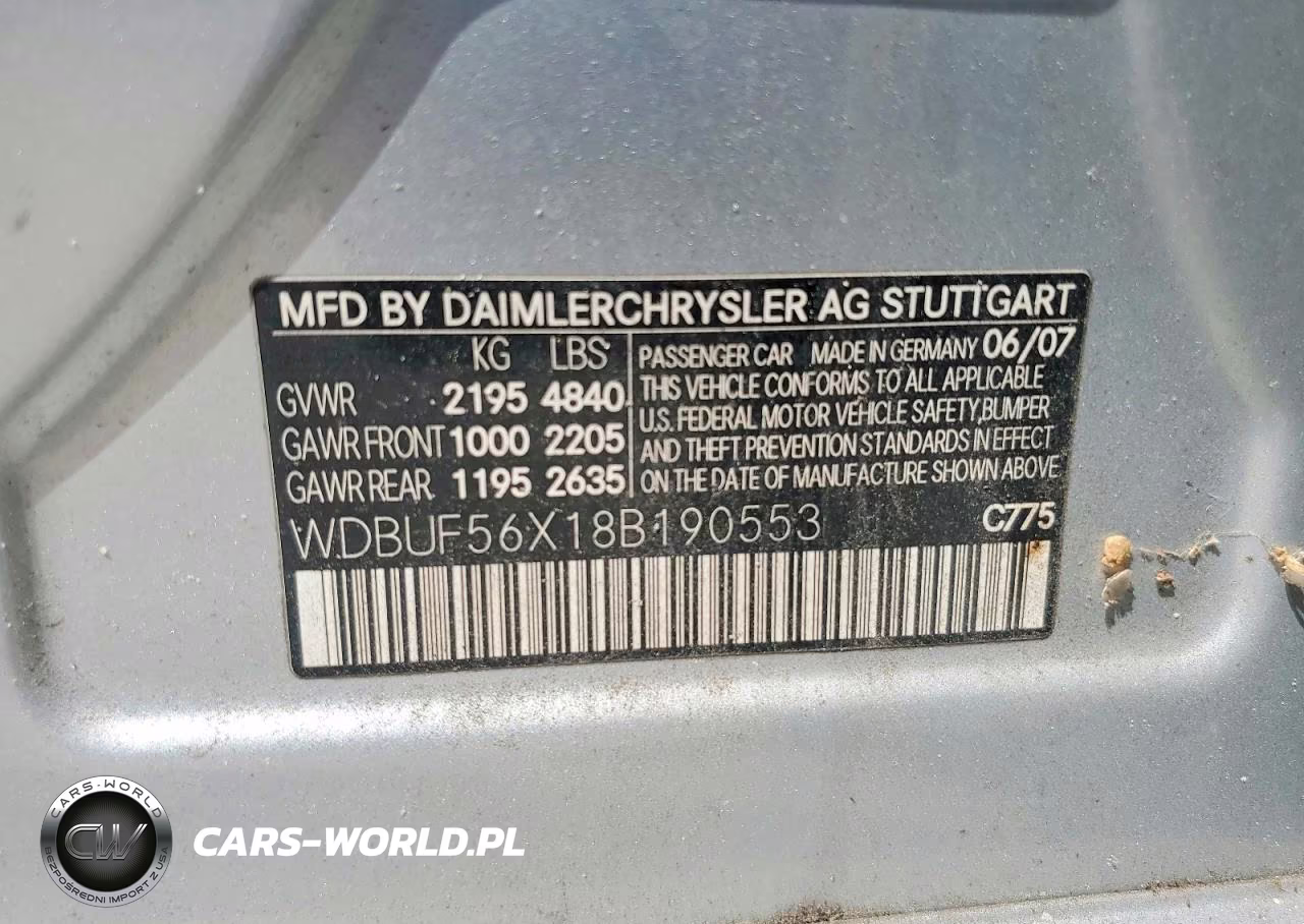 2008 Mercedes-Benz E 350 VIN:WDBUF56X18B190553 - 12