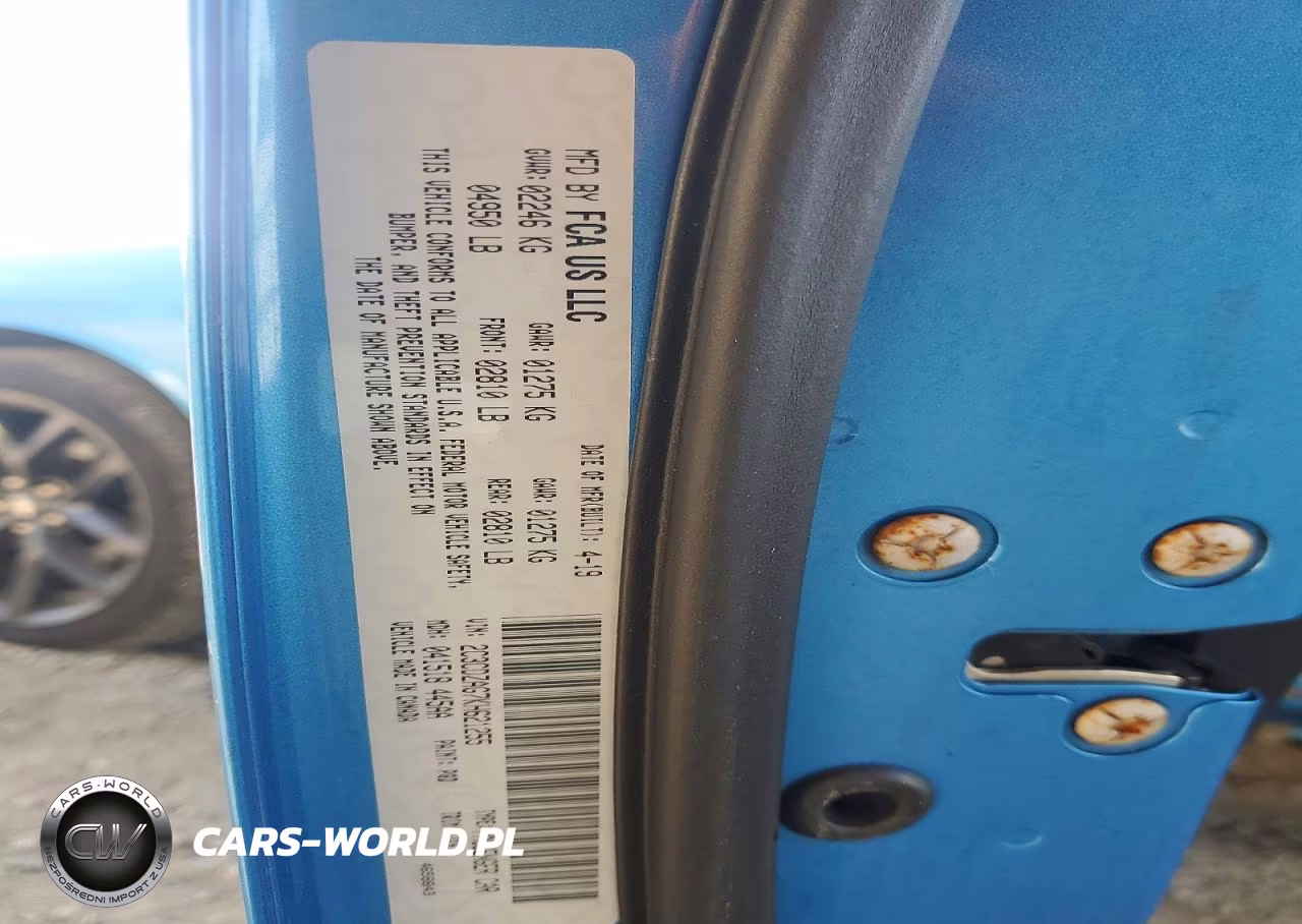 2019 Dodge Challenger Sxt VIN:2C3CDZAG7KH621255 - 13