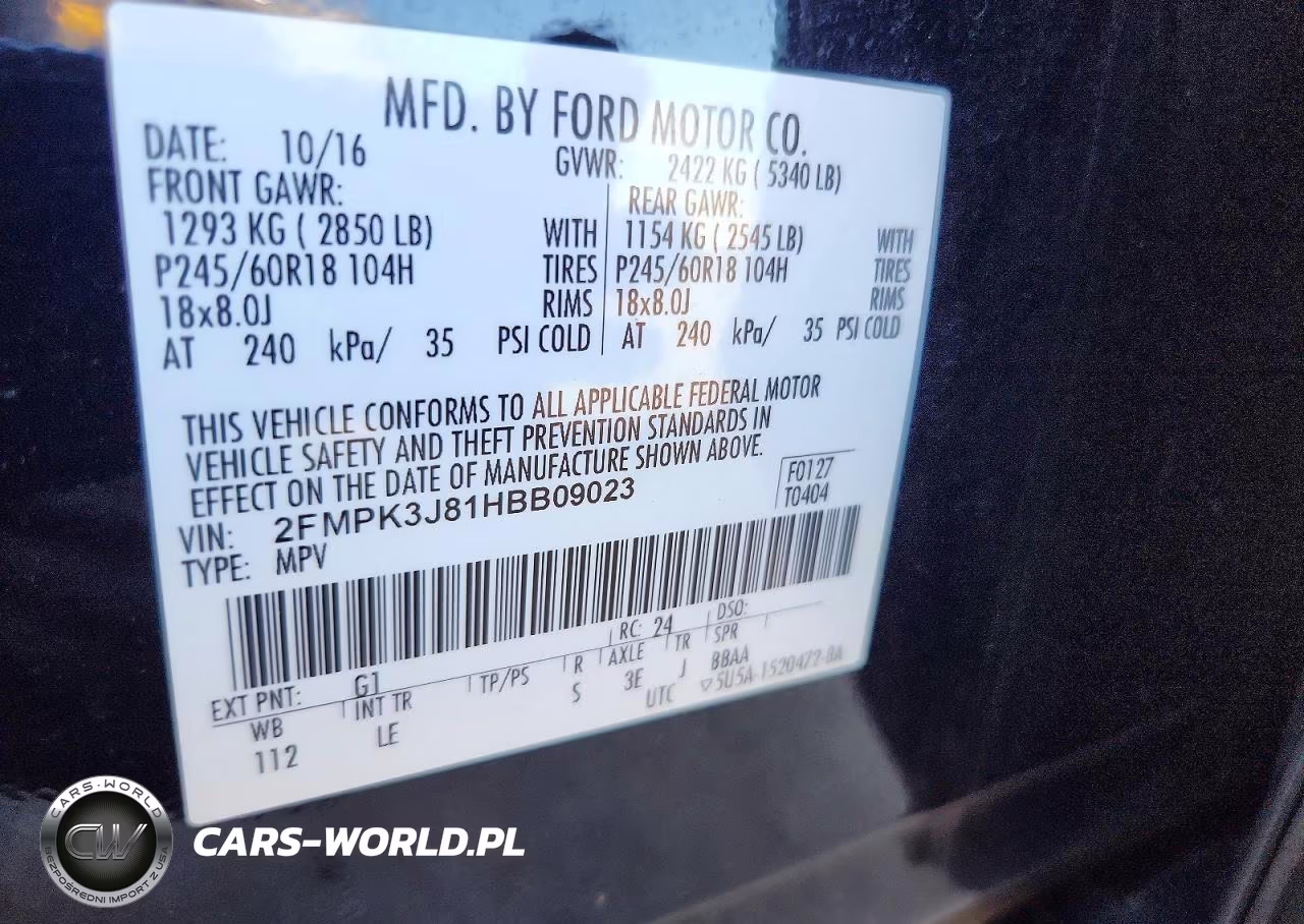 2017 Ford Edge Sel VIN:2FMPK3J81HBB09023 - 13
