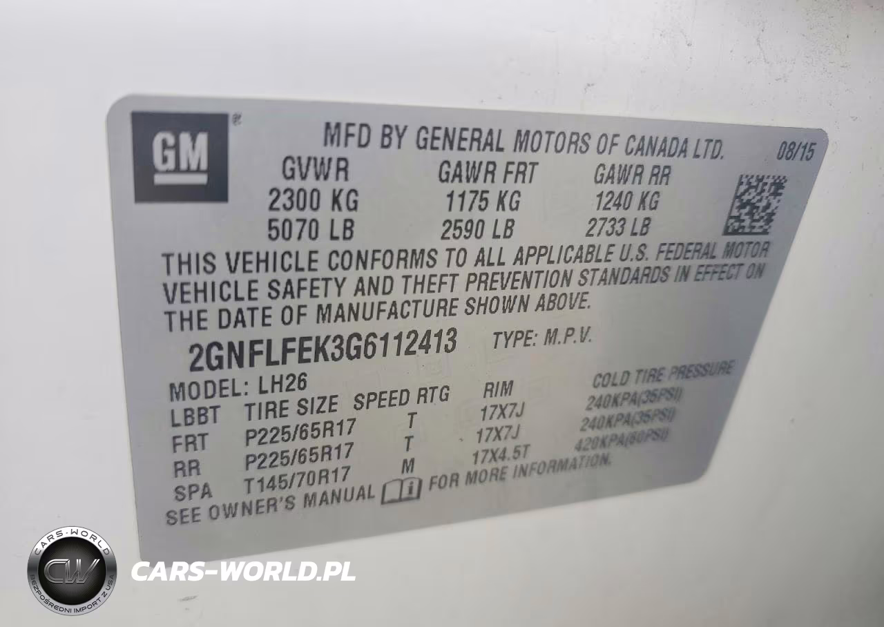 2016 Chevrolet Equinox Lt VIN:2GNFLFEK3G6112413 - 13
