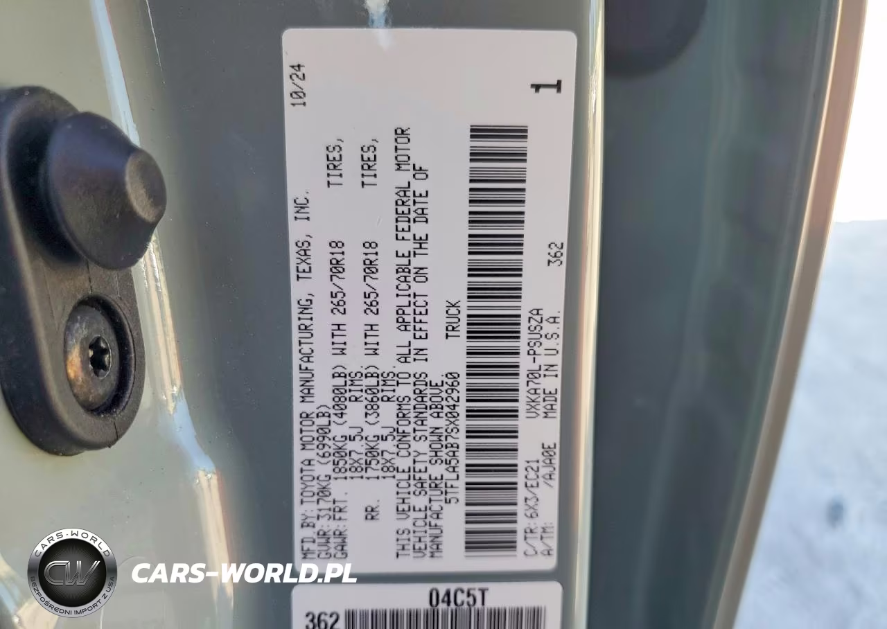 2025 Toyota Tundra Sr5 VIN:5TFLA5AB7SX042960 - 13